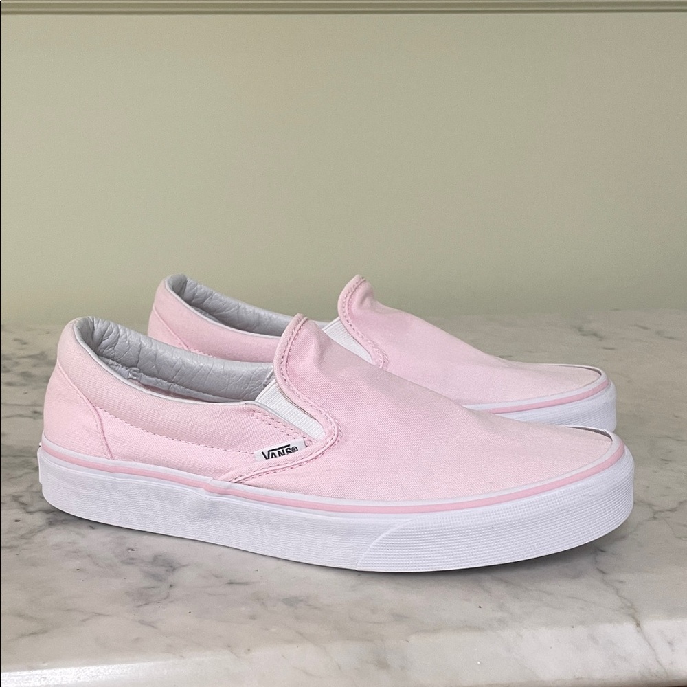 Vans Slip-On Sneakers in Light Pink Women’s Size 8